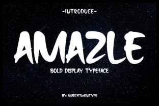 Amazle: A Bold Handwritten Display Font for Impactful Web Design
