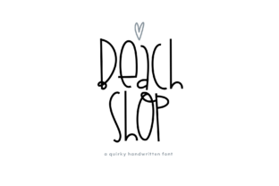Beach Shop Handwritten Font for Creative Makers