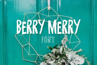 Berry Merry Font: A Wobbly, Happy All-Caps Display Font