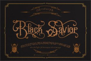 Black Savior Display Font for Bold Handmade Branding