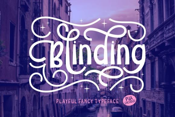 Blinding Display Font for Standout Handmade Designs