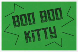 Boo Boo Kitty Font: A Retro Comic Display Typeface