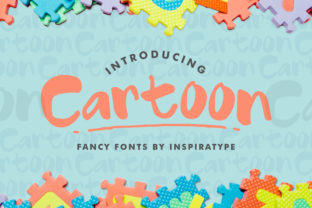 Cartoon Font for Whimsical Handmade Labels & Printables