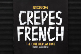 Crepes Font: A Playful Display Typeface for Handmade Brands