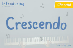 Crescendo Display Font for Bold Digital Branding