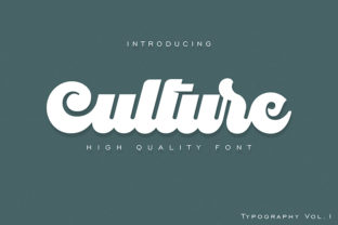 Culture Font: Elegant Display Fonts for Handmade Creators