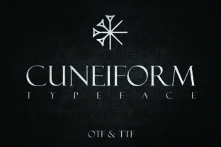 Cuneiform Font: A Classic and Fun Display Typeface
