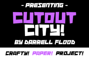 Cutout City Font for Arts and Crafts Branding