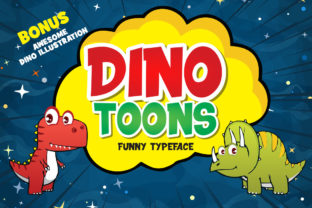 Dinotoons Display Font for Playful Branding