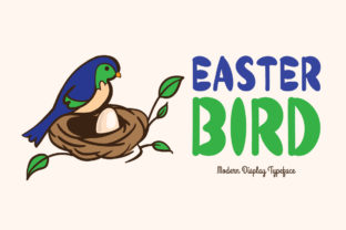 Easter Bird Display Font for Modern Web Headers