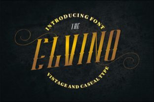 Elvino: A Vintage Display Font for Distinctive Web Typography