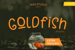 Goldfish Display Font for Joyful Editorial Design