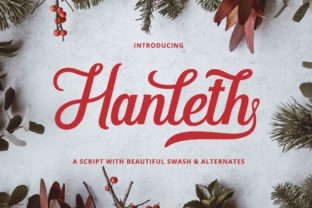 Hantleth Display Font for Vintage-Inspired Craft Projects