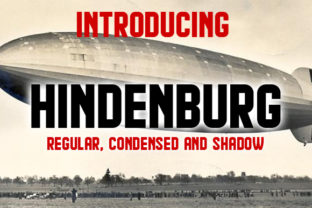 Hindenburg Retro Display Font for Vintage Branding