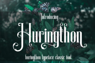 Huringthon: An Elegant Display Font for Sophisticated Campaigns