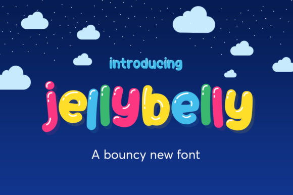Jellybelly: A Playful Display Font for Digital Branding