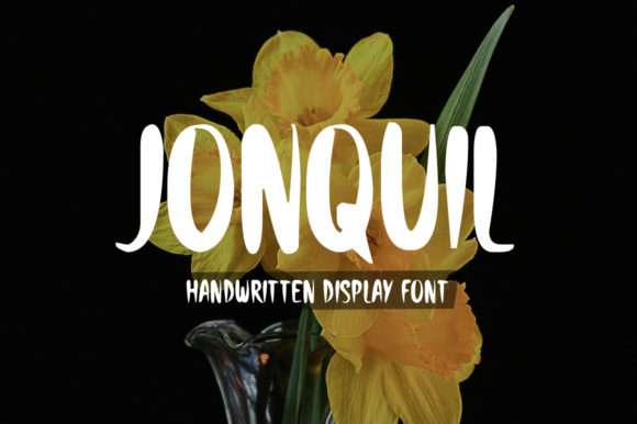 Jonquil Handwritten Display Font for Authentic Branding