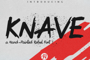 Knave Font for Bold, Hand-Painted Brand Personality