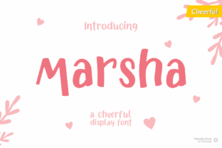 Marsha Font: A Cheerful Display Typeface for Warm Branding