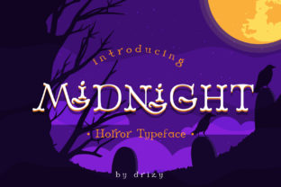 Midnight Font: A Bold Halloween Display Typeface for Makers