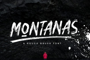 Montanas: A Rough Brush Display Font for Bold Digital Branding