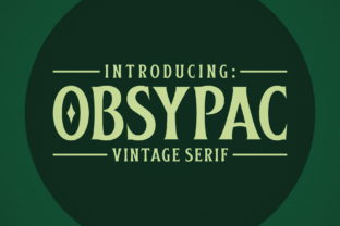 Obsypac: A Bold and Charming Display Font for Small Business Branding