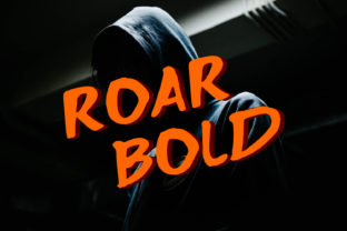 Roar Bold Display Font for Handmade Creators