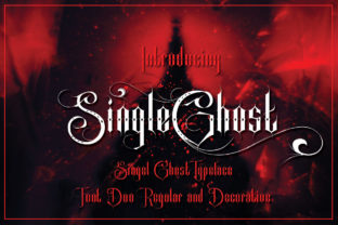 Single Ghost Font for Spooky, Elegant Branding