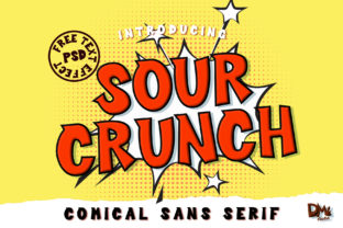 Sour Crunch Display Font for Bold Digital Branding
