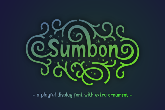 Sumbon Display Font for Playful Brand Identity Projects