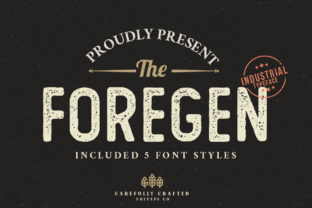 The Foregen Vintage Display Font for Handmade Creators