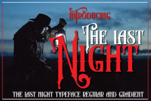 The Last Night Display Font for Handmade Branding