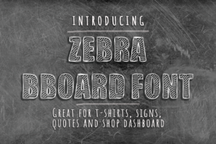 Zebra BBoard Display Font for Animal-Themed Campaigns